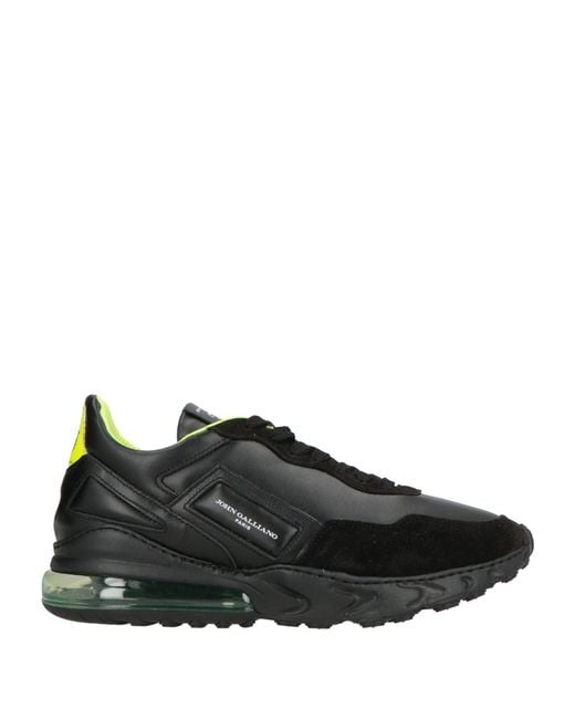 John Galliano Black Sneakers Leather for men