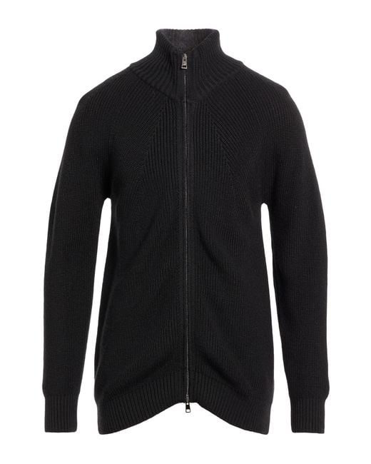 Officina 36 Black Cardigan Acrylic, Merino Wool for men