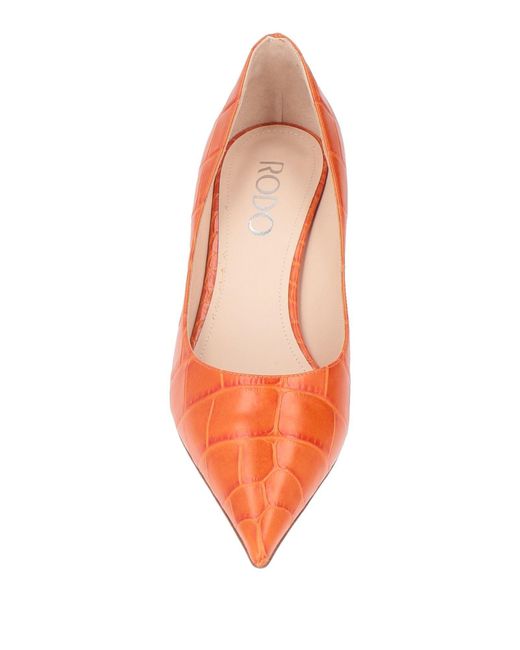 Rodo Red Pumps Leather