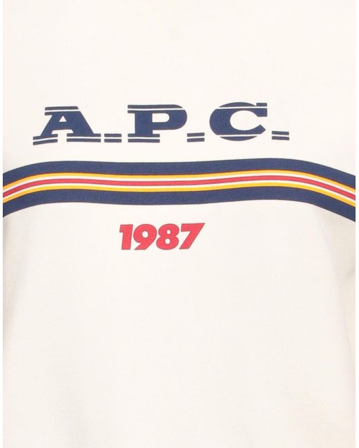 A.P.C. White Sweatshirt