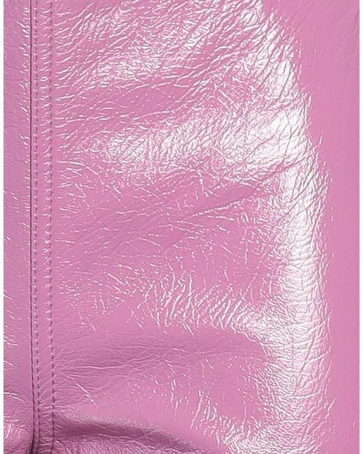 Marques'Almeida Purple Pants Leather