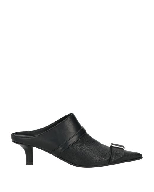 MM6 by Maison Martin Margiela Black Mules & Clogs