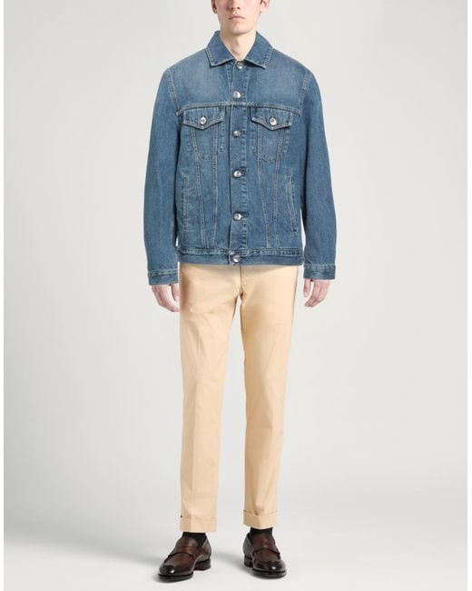 Brunello Cucinelli Blue Denim Outerwear for men