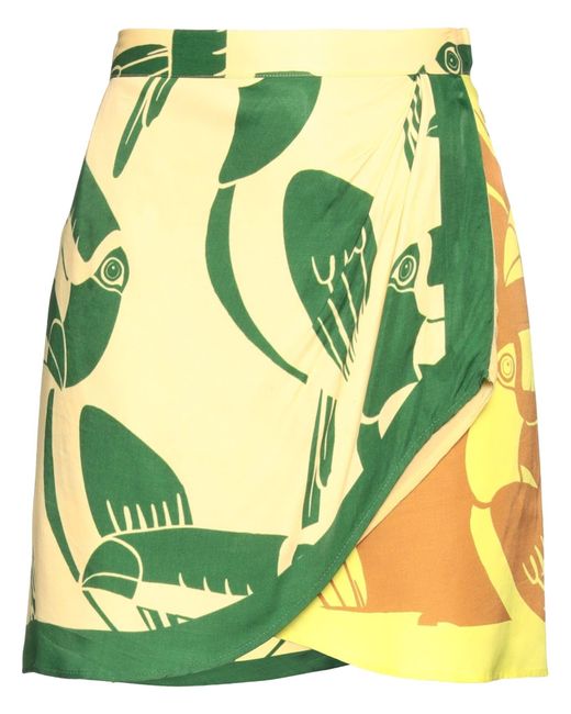 Farm Rio Green Mini Skirt