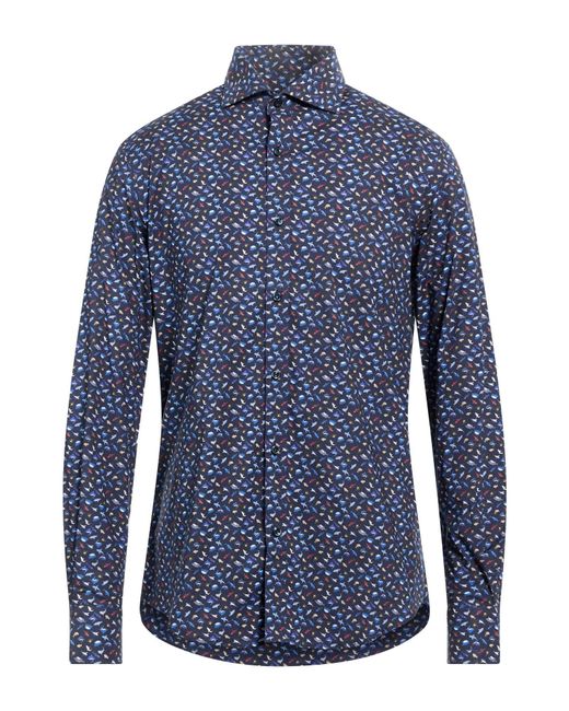 Paul & Shark Blue Shirt Cotton, Elastane for men