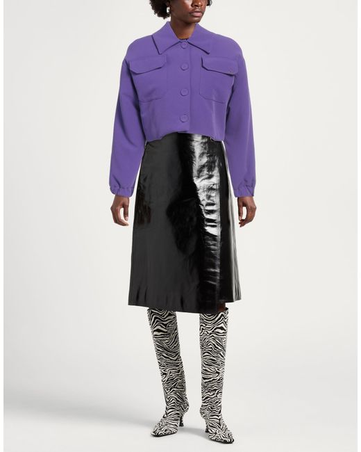Yes Zee Purple Urban Chic Jacket Polyester