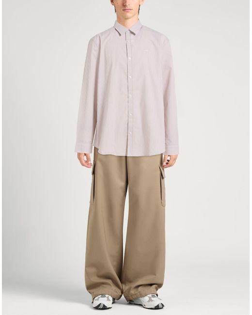 Guess Pink Shirt Cotton, Polyester, Elastane for men