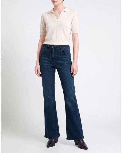 Patrizia Pepe Blue Jeans Cotton, Polyester, Elastane