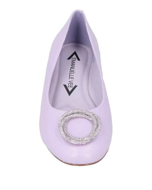 Emanuélle Vee Pink Ballet Flats