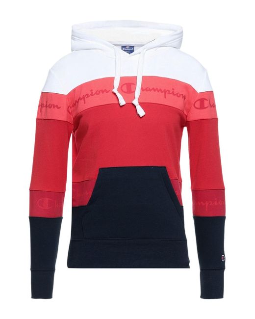 Sudadera Champion de Tejido sintético de color Rojo para hombre - Lyst