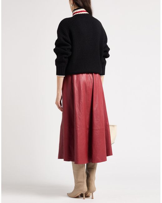 Brunello Cucinelli Red Midi Skirts