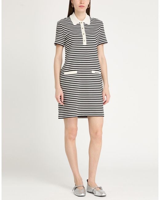 Moncler White Mini Dress Cotton, Elastane