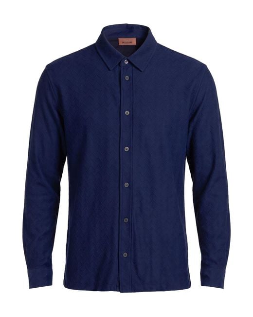 Missoni Blue Shirt Cotton for men