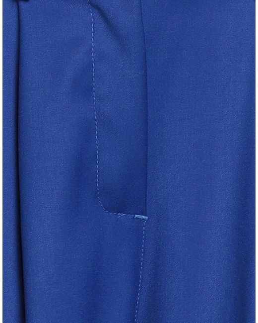 CROCHÈ Blue Pants Polyester, Viscose, Elastane