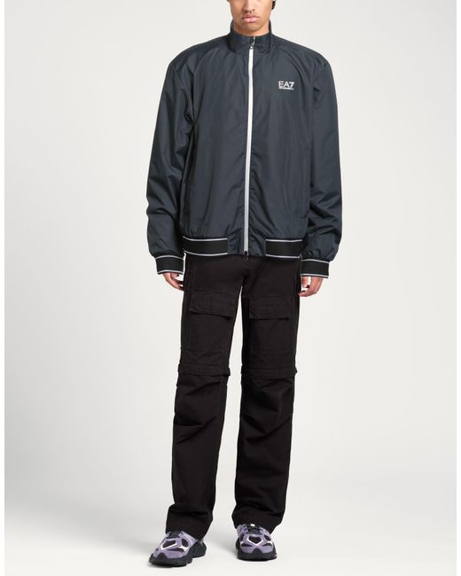 EA7 Black Jackets for men