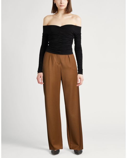 Max Mara Brown Pants Virgin Wool