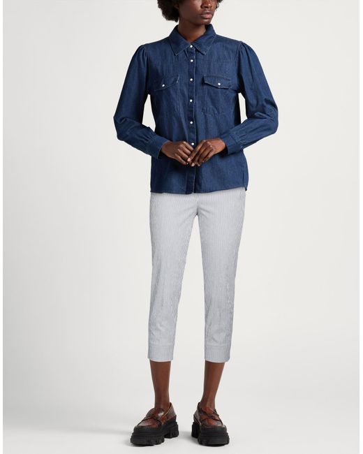 Peserico Gray Midnight Pants Cotton, Elastane