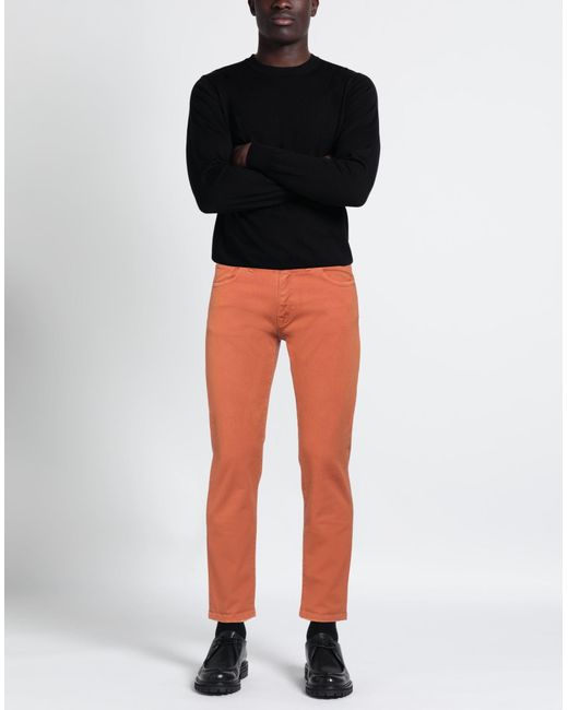 Grey Daniele Alessandrini Orange Trouser for men
