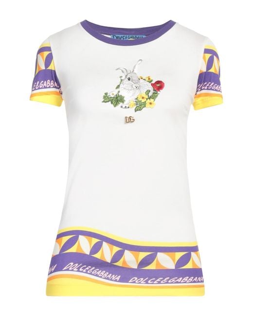 Dolce & Gabbana Gray T-Shirt Cotton, Zamak, Viscose