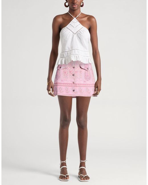 Antik Batik Pink Mini Skirt Cotton