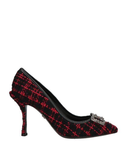 Dolce & Gabbana Brown Pumps Textile Fibers
