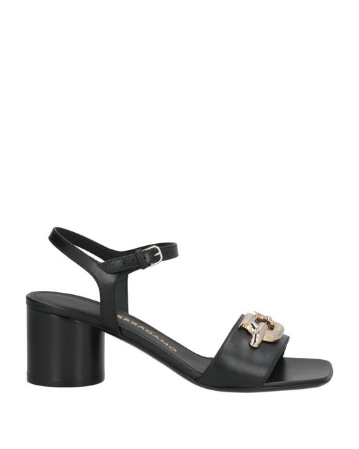 Ferragamo Black Sandals Lambskin