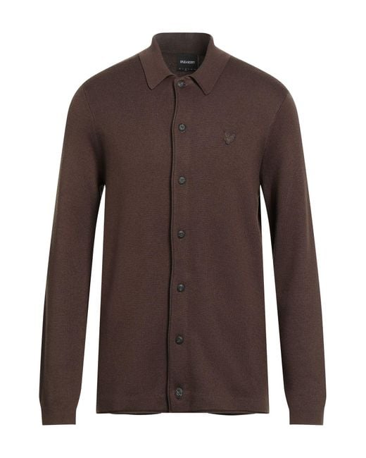 Lyle & Scott Strickjacke in Brown für Herren