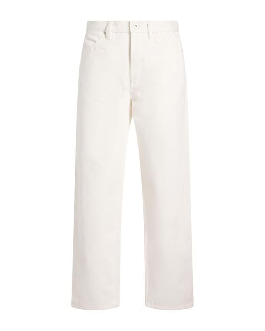 Jil Sander White Jeans Cotton