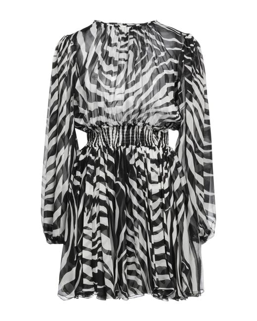 Dolce & Gabbana Gray Mini Dress