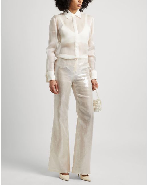 Alberta Ferretti White Pants Polyester