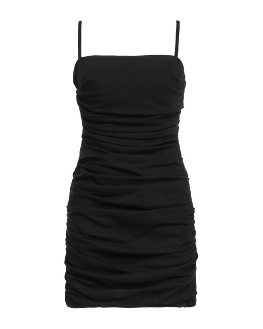 Moschino Black Mini Dress Acetate, Viscose