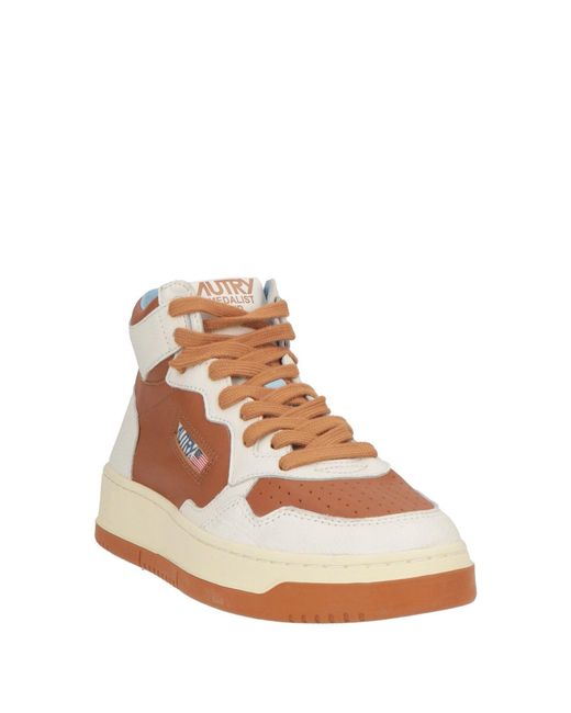 Autry Brown Sneakers Leather