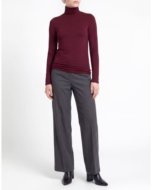 Majestic Filatures Purple Plum T-Shirt Viscose, Elastane