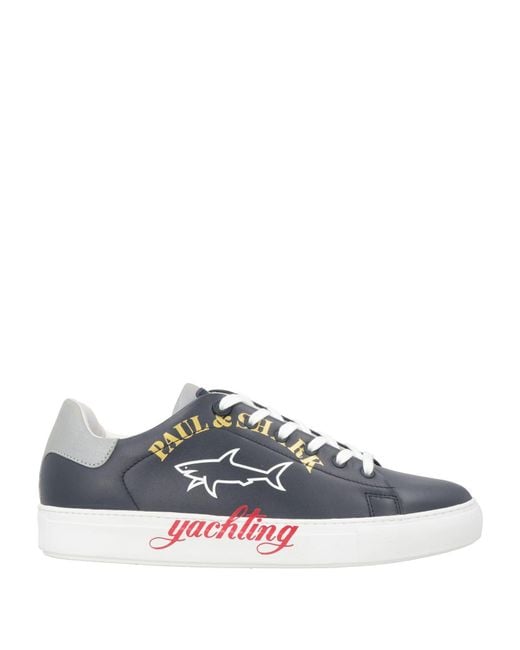 Paul & Shark White Sneakers Bovine Leather for men