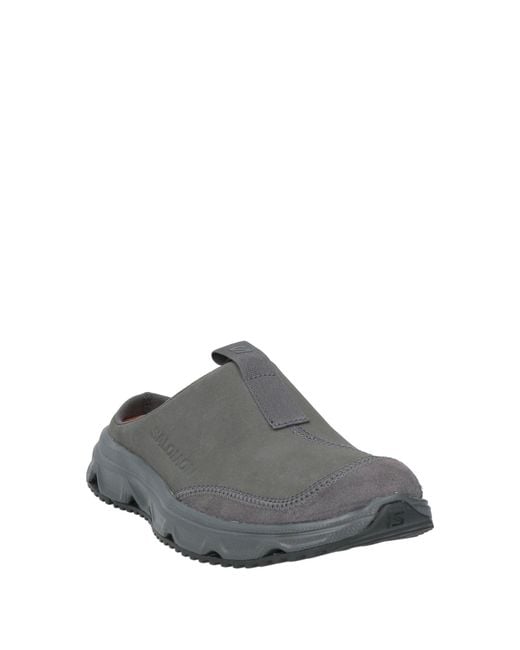Salomon Gray Charcoal Sneakers Textile Fibers