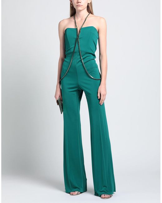 Elisabetta Franchi Green Jumpsuit