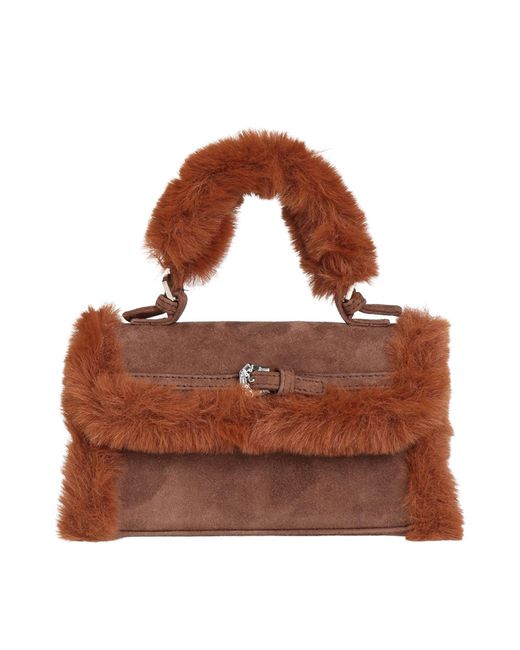 Gedebe Brown Handbag Leather