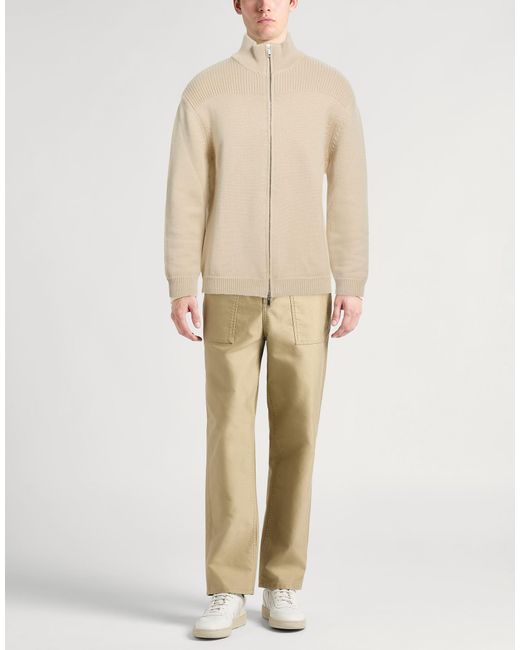 Daniele Fiesoli Natural Cardigan Virgin Wool for men