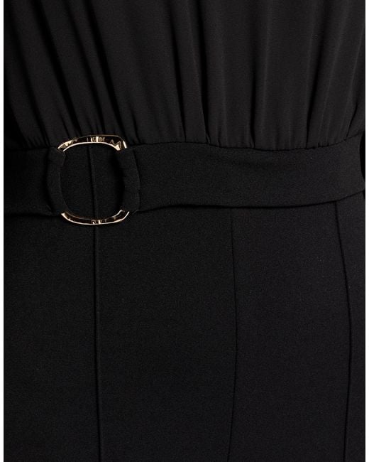 Rinascimento Black Jumpsuit Polyester, Elastane