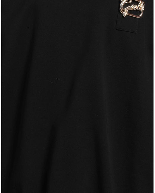 Gaelle Paris Black Mini Dress Cotton, Polyester, Elastane