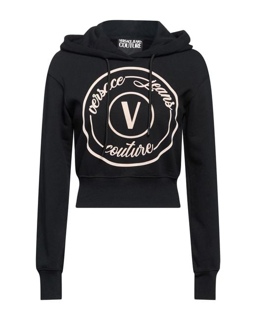 Versace Jeans Couture Black Sweatshirt Cotton