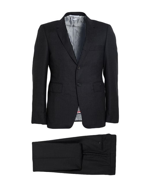 Thom Browne Black Suit Wool for men