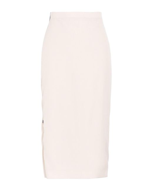 Fendi White Midi Skirt