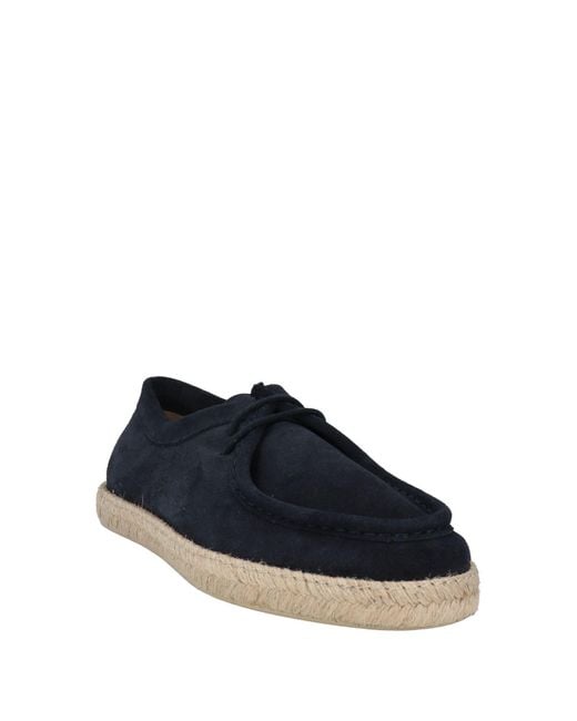 Geox Blue Lace-Up Shoes Leather for men