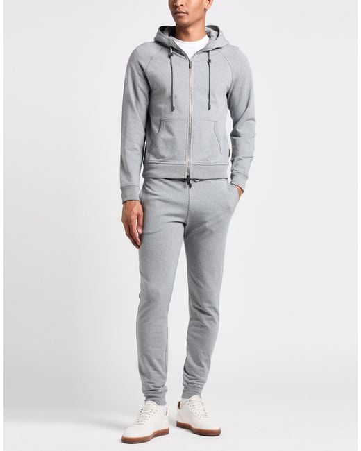 Moorer Gray Tracksuit Cotton, Elastane for men