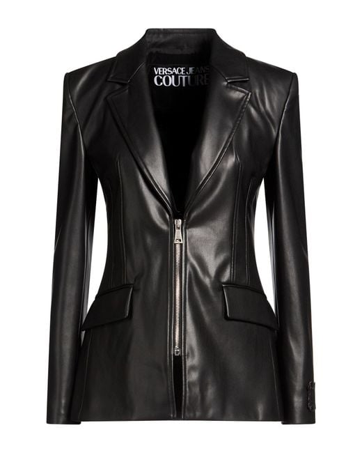 Versace Jeans Couture Black Blazer Polyester