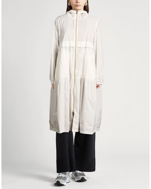 Herno White Overcoat & Trench Coat Polyamide, Polyurethane