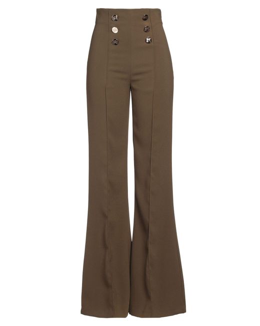 Pantalon Elisabetta Franchi en coloris Brown