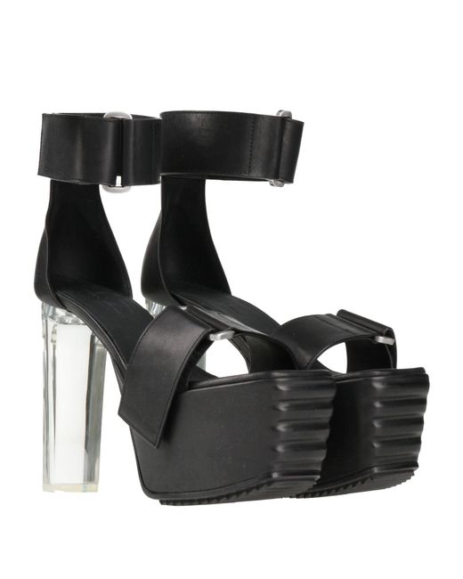 Rick Owens Black Sandals