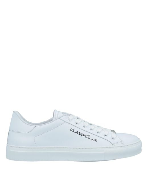 Roberto Cavalli Blue Sneakers Calfskin for men